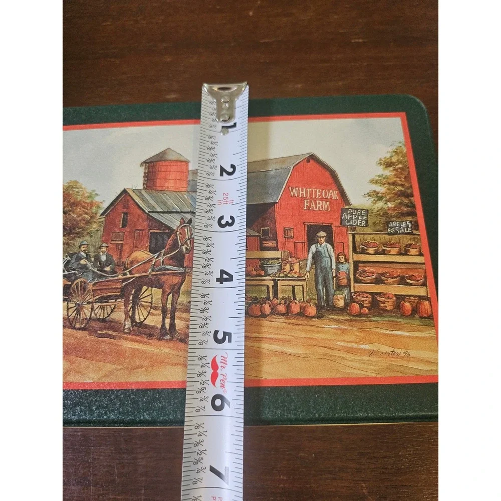 Century Resources White Oak Market Tin Unisex Medium Green Farmhouse Decor